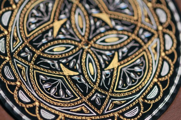 <span style="font-size: 1.7em; font-weight: bold;">WATER LILY</span><br> damascene by hand - Imagen 4